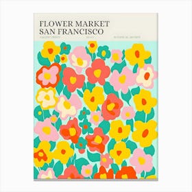 Flower Market San Francisco Canvas Print