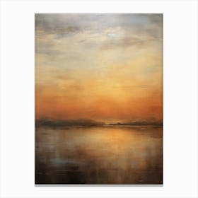 Sunset Over The Water 1 Canvas Print