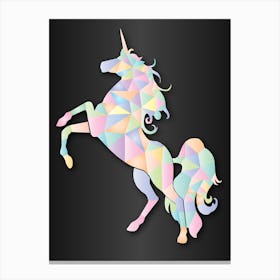 Unicorn Drop Shadow 01 Canvas Print