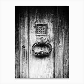 Close Up Of A French Doorknob // France // Travel Photography Canvas Print