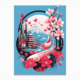 Japanese Cherry Blossoms Canvas Print