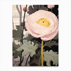 Flower Illustration Ranunculus 4 Canvas Print