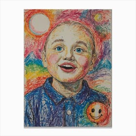 Smiley Boy Canvas Print