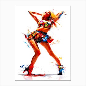 Fashion Model Woman - Models Dancer Canvas Print