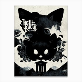 Hello Kitty Graffiti Style Canvas Print