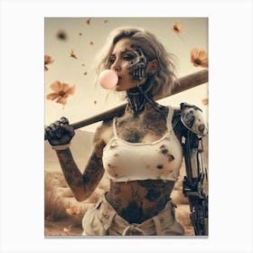 Robot Girl 8 Canvas Print