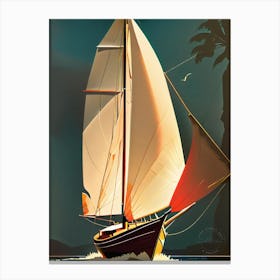 Sailboat In The Ocean 45045 Canvas Print