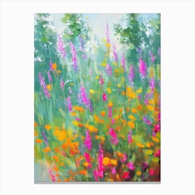 Laceleaf 3 Impressionist Painting Plant Canvas Print