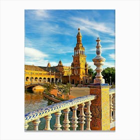 Plaza De Espana, Seville Canvas Print