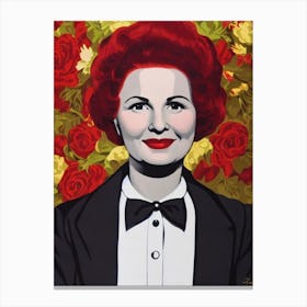 Shirley Booth Illustration Movies Canvas Print