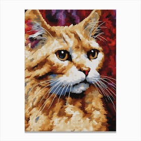 Cat Painting Canvas Print