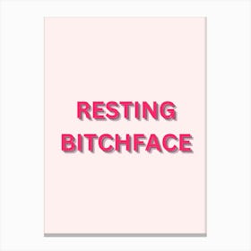 Resting Bitchface Canvas Print