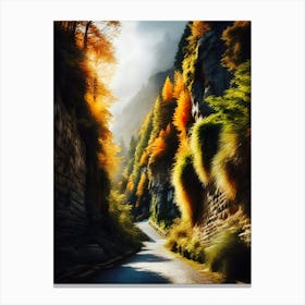 Autumn Road 21 Canvas Print