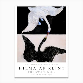 Hilma Af Klint Swan 3 Canvas Print