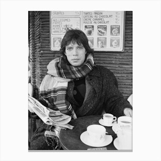 Mick Jagger Lead Singer With The Rolling Stones Pictured In Paris France In January 1985 Canvas Print