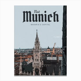 Visit Munich Canvas Print