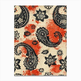 Paisley Pattern, In The Style Of Ottoman Art, Detailed, Classical, Floral Patterns, Seamless Leinwandbild