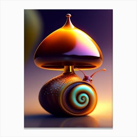 Snail Art Canvas Print