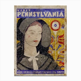 Vintage Travel Poster ― Visit Pennsylvania Canvas Print