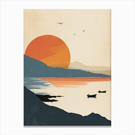 Sunset In Ireland Canvas Print