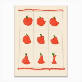 Apple Sequence Canvas Print