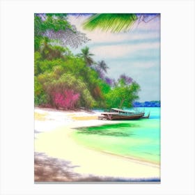 Koh Kood Thailand Soft Colours Tropical Destination Canvas Print