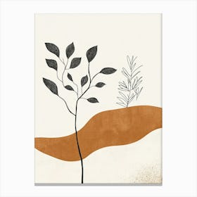 Tree In The Sand Canvas Print