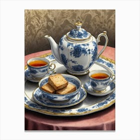 Tea Set Canvas Print