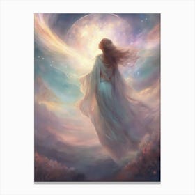 Angel Of The Moon Canvas Print