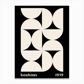 Bauhaus 19 black Canvas Print