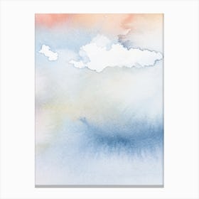 Fog Lifting Landscape Canvas Print