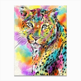 Leopard Painting Canvas Print