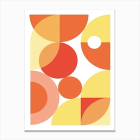 Retro Abstract Geometrics Canvas Print