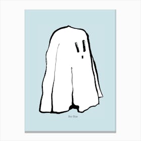 Boo Blue Canvas Print