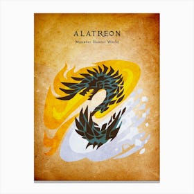 Alatreon Vintage Canvas Print