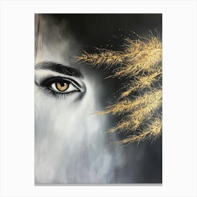 Eye Of Gold Canvas Print