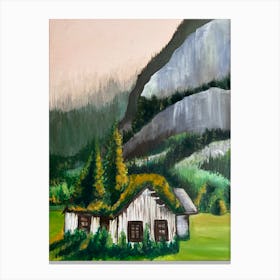 House In The Mountains Canvas Print