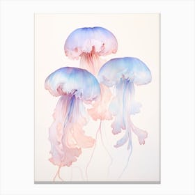 Upside Down Jellyfish Simple Drawing 9 Canvas Print