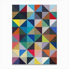 Squares and triangles in harmony 5 Canvas Print