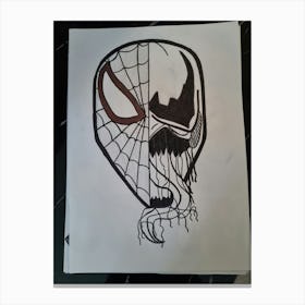 Spiderman vs venom 1 Canvas Print