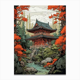 Shinto Shrines Japanese Style 9 Canvas Print