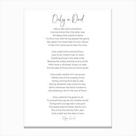 Only A Dad Poem By Edgar Guest Canvas Print