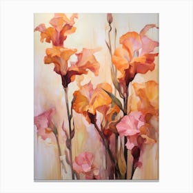 Fall Flower Painting Gladiolus 2 Canvas Print
