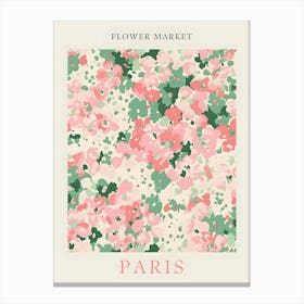 Flower Market Paris 3 Canvas Print