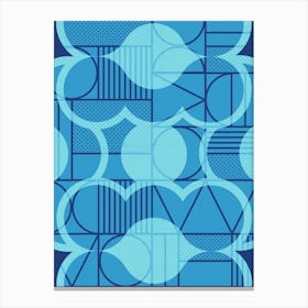 Blue Pattern Canvas Print