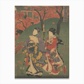 Print 39 By Utagawa Kunisada Canvas Print