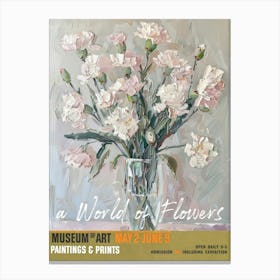 A World Of Flowers, Van Gogh Exhibition Carnation 3 Canvas Print