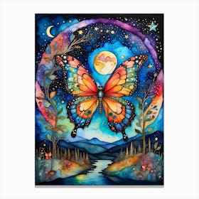 Surrealism Fairytale Butterfly v4 Canvas Print