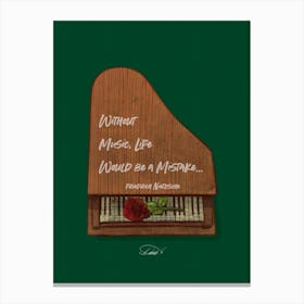 Music Life Poster Canvas Print