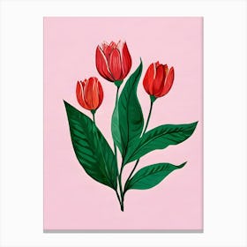 Red Tulips Canvas Print